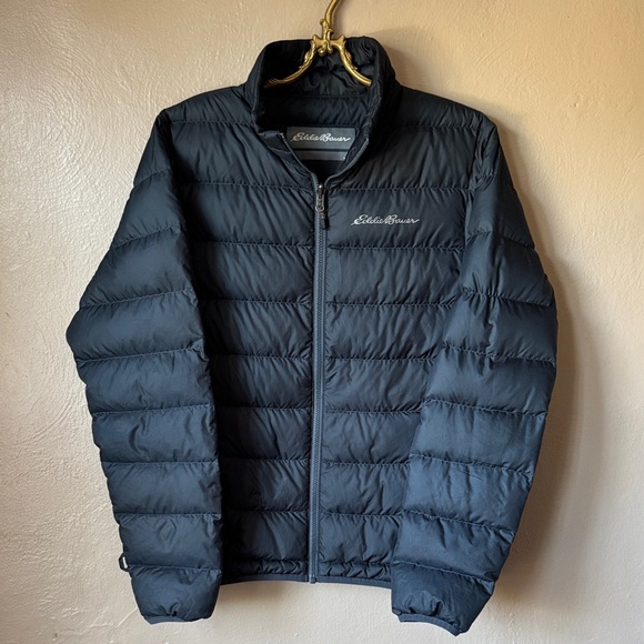Eddie Bauer Men's Dark Gray Puffer Jacket - Picture 1 of 5